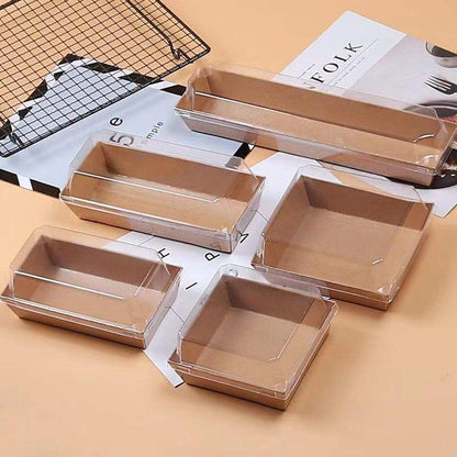 Disposable Paper Charcuterie Boxes Food Containers Bakery Boxes for Cake, Cookies, Sandwich(Small size)