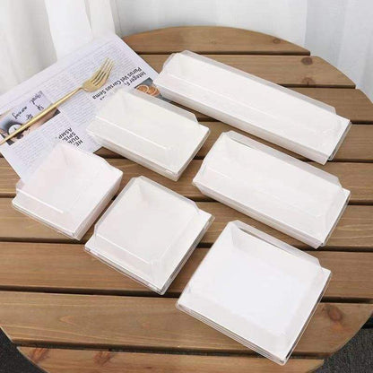 Disposable Paper Charcuterie Boxes Food Containers Bakery Boxes for Cake, Cookies, Sandwich(Small size)