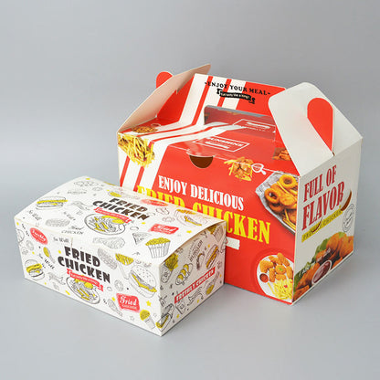 Cyblinia Sandwich Take Out Boxes 50 Pieces Paper Take Out Containers, Mini Burger Boxes,Toast Holding Bread Tray for Take Out Food Containers,Restaurant, Picnic and Party