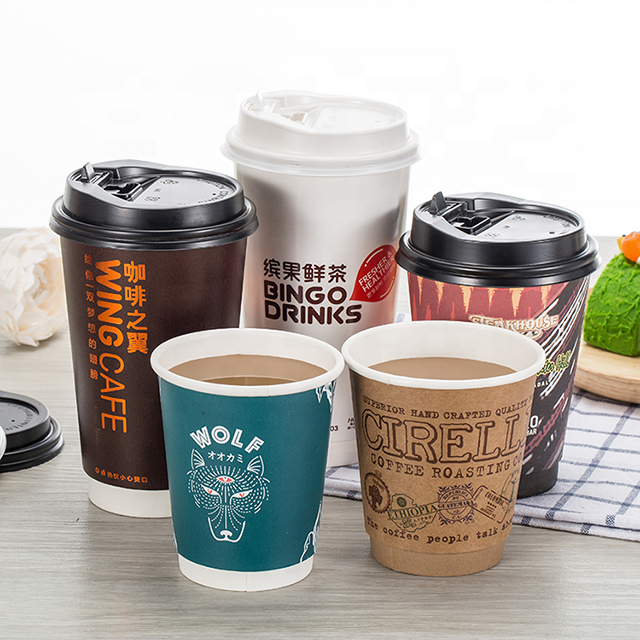 Coffee Paper Cup With Sleeve