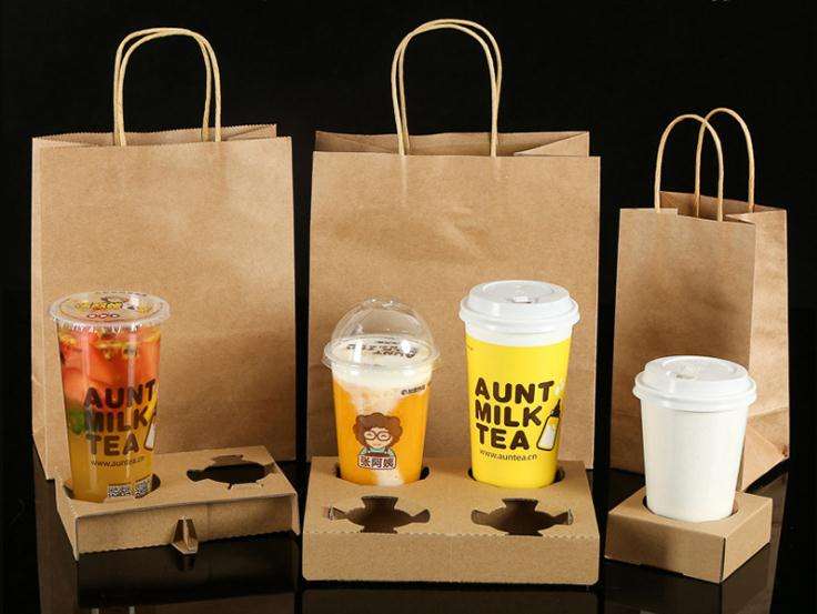 Large Ultra Wide Brown Kraft Paper Bags with Twisted Handle, Perfect Solution for Restaurant Takeouts, Parties, Baby Shower, Shopping