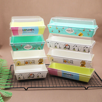 Disposable Paper Charcuterie Boxes Food Containers Bakery Boxes for Cake, Cookies, Sandwich(Small size)